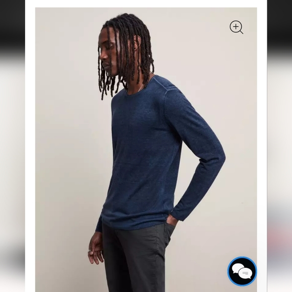 John Varvatos 'Pete' Cashmere & Silk Men's Crew Neck - Picture 2 of 11